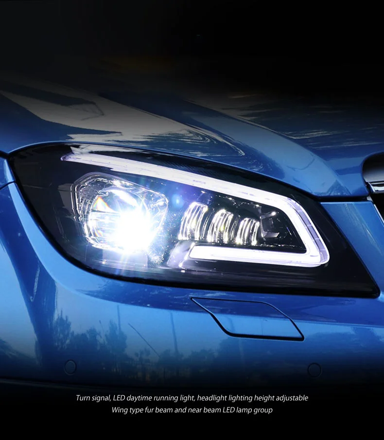 Sjc Car Accessories Head Lamp For Benz W204 Led Headlight 20072011