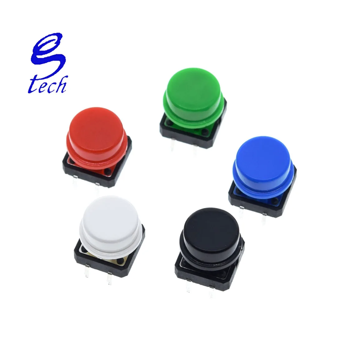 25pcs Tactile Push Button Switch Momentary 12*12*7.3mm Micro Switch ...