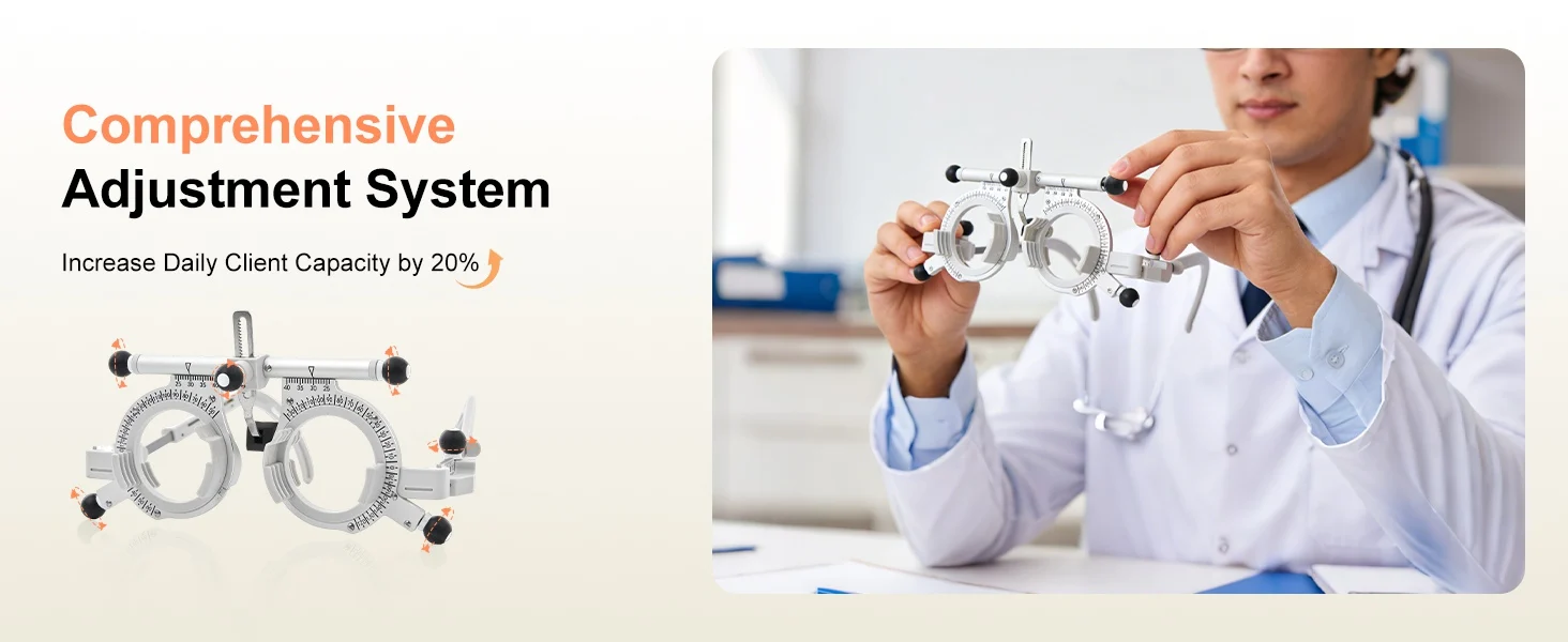 Trial Lens Frame Optometry Equipment Eye Exam Frame TF-4880B Optical Shop Supplies Vision Testing Tools