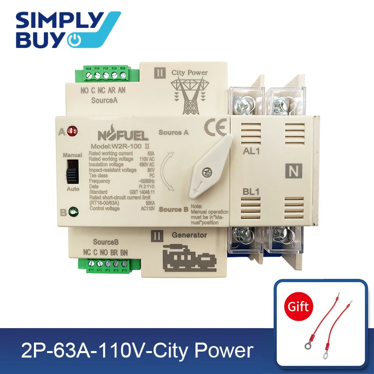 Interruttore Di Trasferimento GYHO8 2P - Foto 6