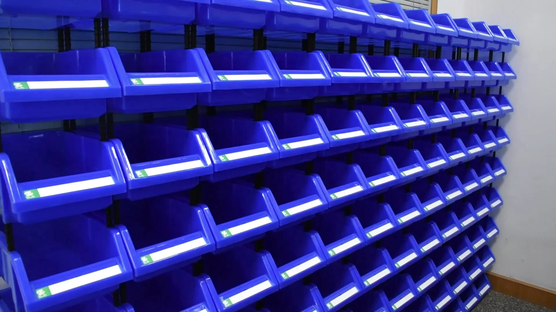 Plastic Shelf Stackable Organizer Blue Warehouse Plastic Small