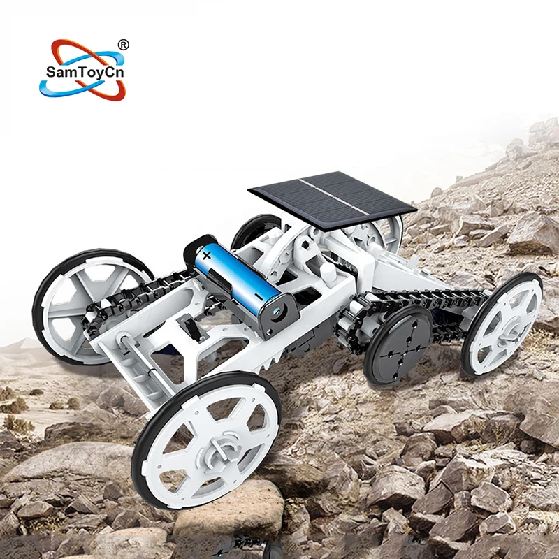 Полноприводный новый обновленный научный аккумулятор на солнечной батарее двойного назначения «сделай сам», альпинистский солнечный автомобиль