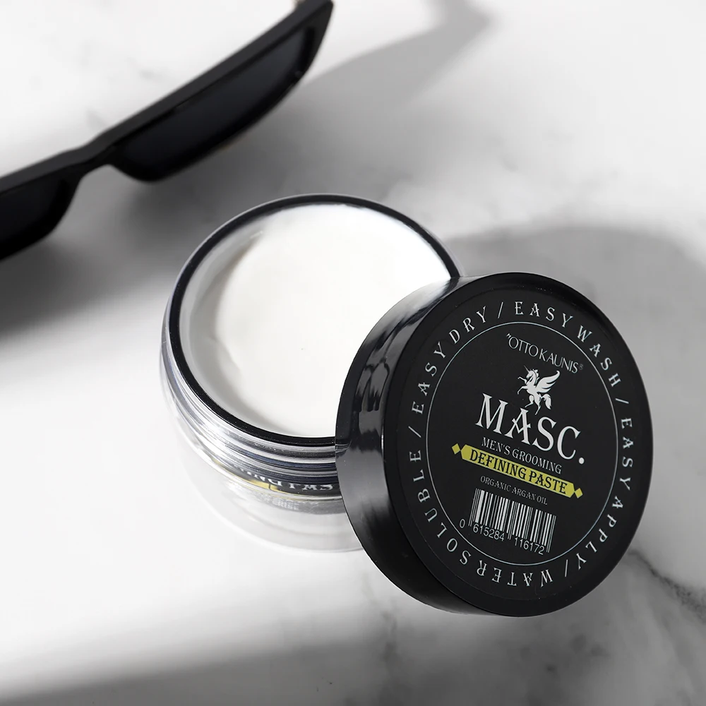 Customizable Private Label Mens Matte Clay Texturizing Natural Hair Wax Pomade Styling Paste