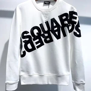 DS292 Men's Classic Cotton Sweater for Printed Letters European American Fashion Spring Autumn Slim-fit Skinny Long-sleeved