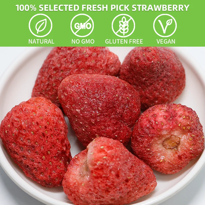 China Freeze Dried Strawberry Crisps Factory | Bulk Wholesale Hc346948a9c55495a90540839b1354785G