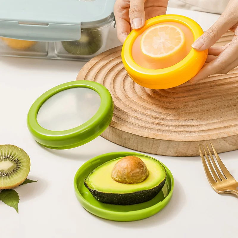 Lunch Saver & Avocado-Sparer – 20,3 Cm, Wiederverwendbar Für Obst, Gemüse, Sandwich, Zwiebeln (rot)
