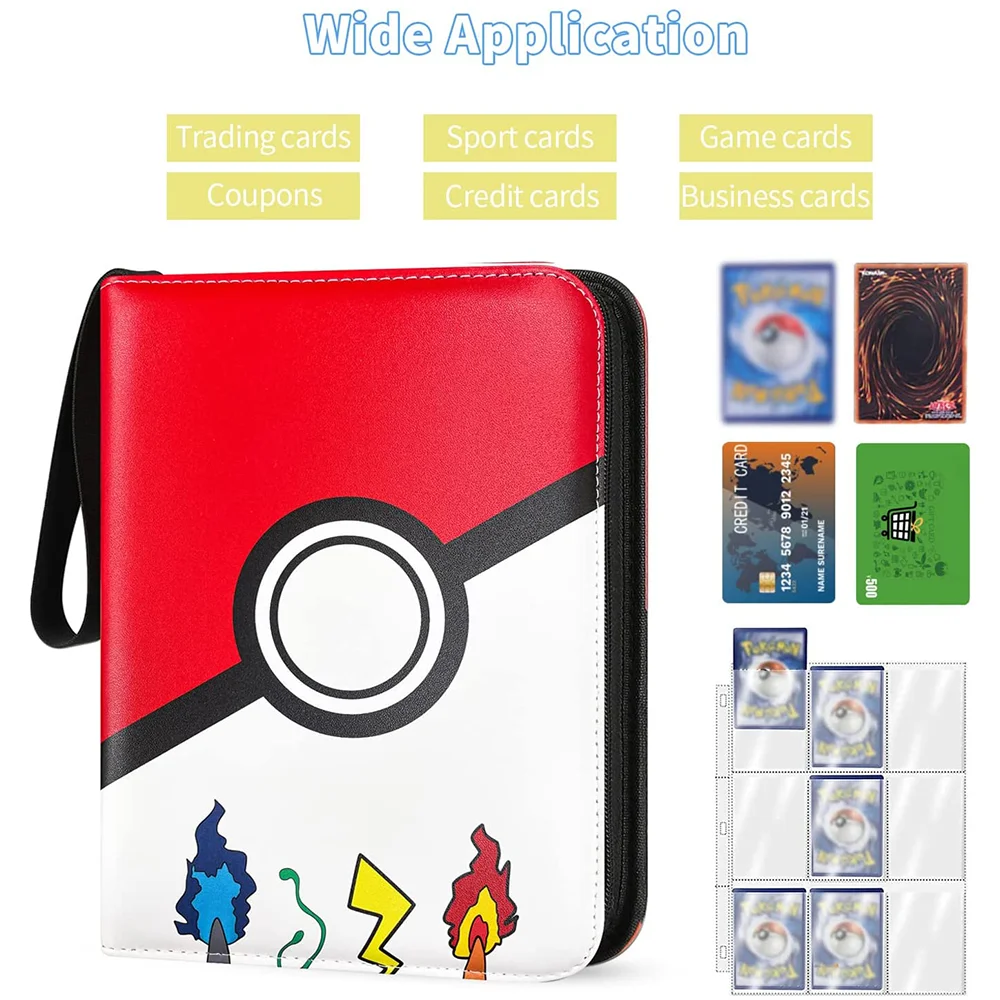 Custom Trading Card Binder with 900 Pockets Business Card Holder for Basketball Baseball Football Cards