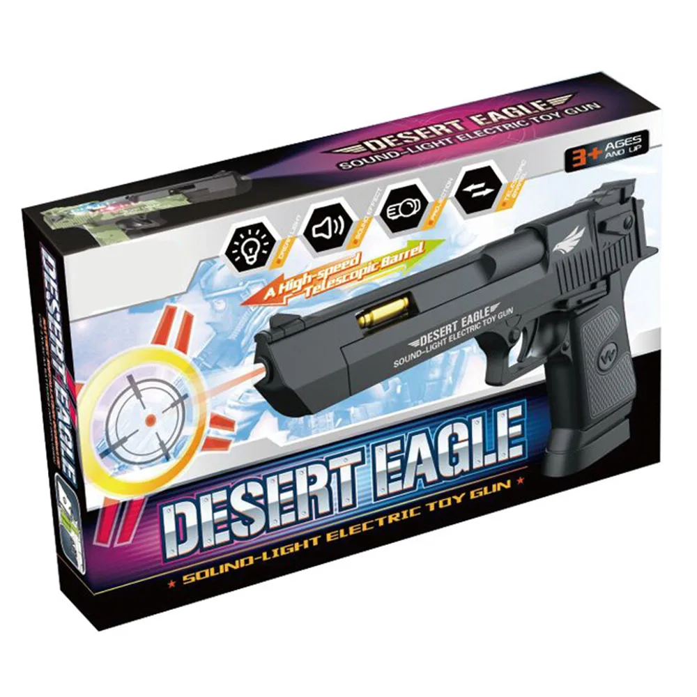 Новинка 2022, игрушечный пистолет Qilong, реалистичный электрический игрушечный пистолет, проекционный пистолет со звуком и музыкой, Высококачественная игрушка-вспышка, игрушка