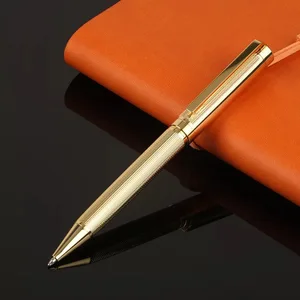 Heavy Luxury Ballpoint Pen Gold Custom Logo Twist Metal Pen