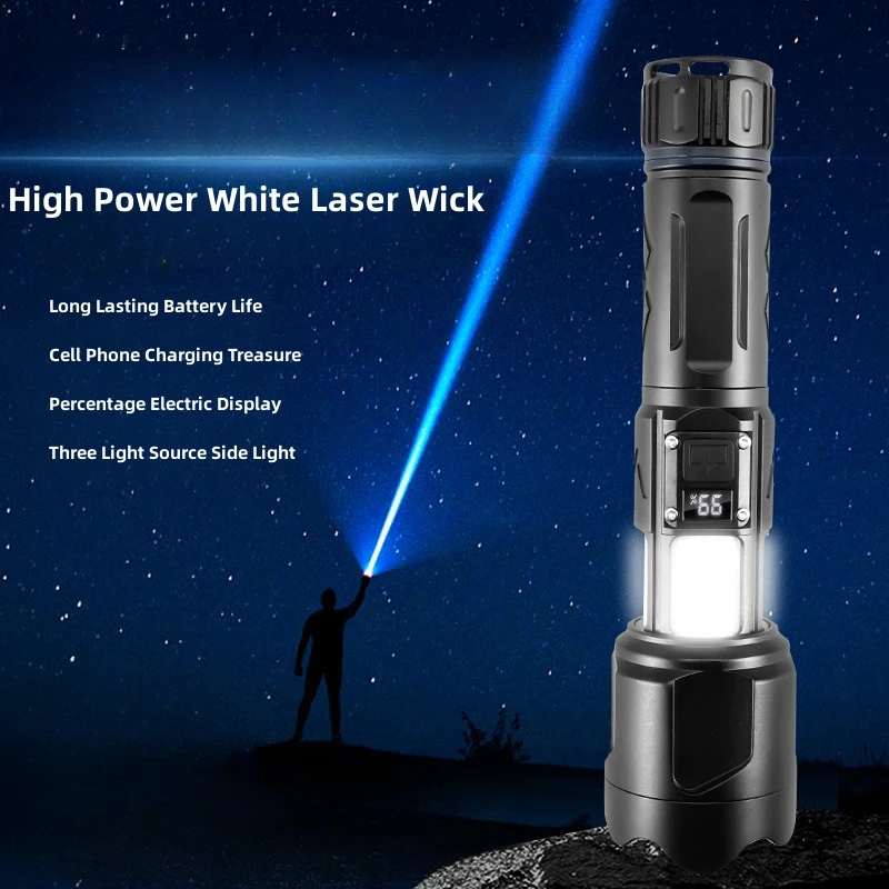 Factory Price Outdoor Strong Light Flashlight Camping Lighting Telescopic Rechargeable Long Life LED Powerful Flashlights