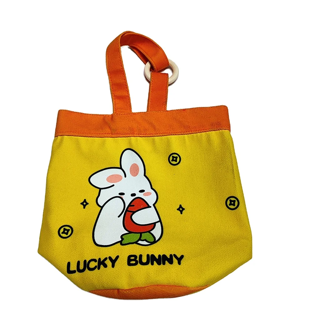 High Quality Coventry Women Canvas Tote Bag Customized Mini Cotton Tote with Pocket Zippers Velvet Material Thick Blank Design