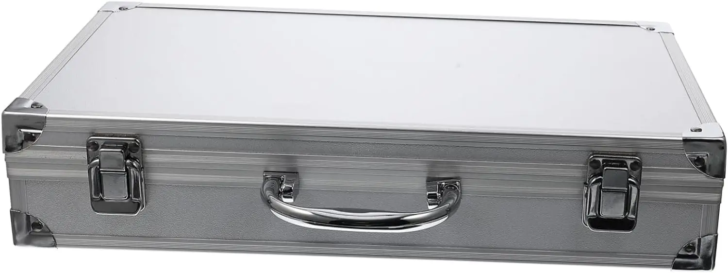 2pcs Briefcases Instrument Carrying case Locking Briefcase Makeup Organizer Briefcase Toolbox Art Supplies Organizer