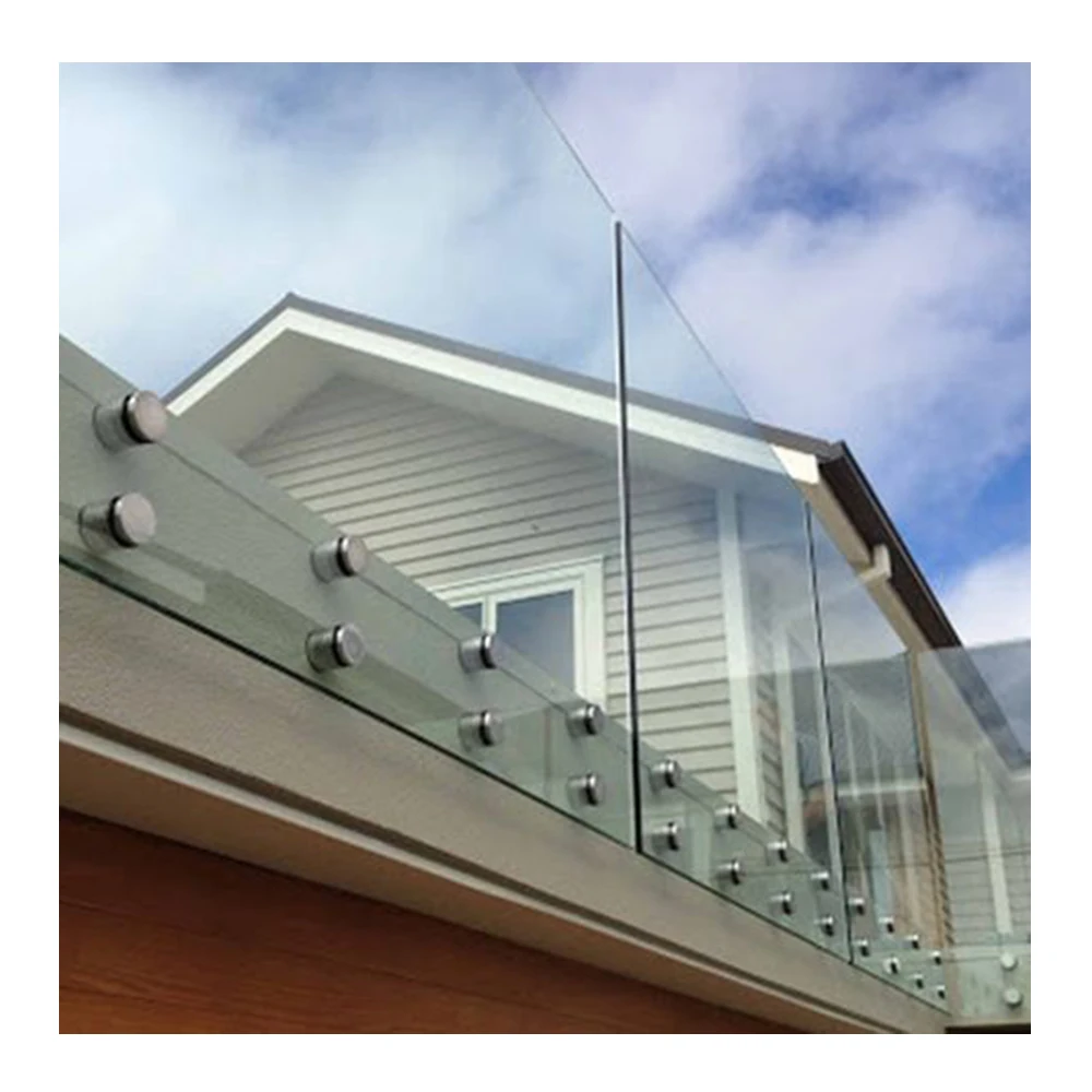 Custom Modern Design Outdoor Aluminum Baluster and Glass Panel Railing ...