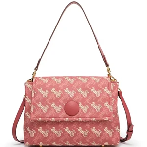 PU Women's High Quality Tote Bag New Design Oblique Shoulder Bag Large Capacity Customizable Factory OEM/ODM for Summer Autumn