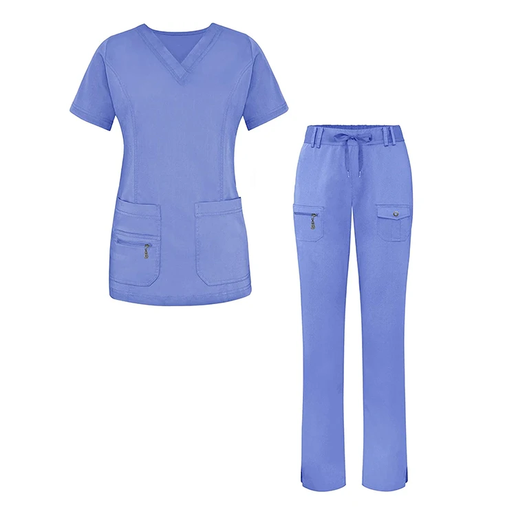 New Arrivals Stylish Nurses Uniform And Scrubs Suits Top And Pants