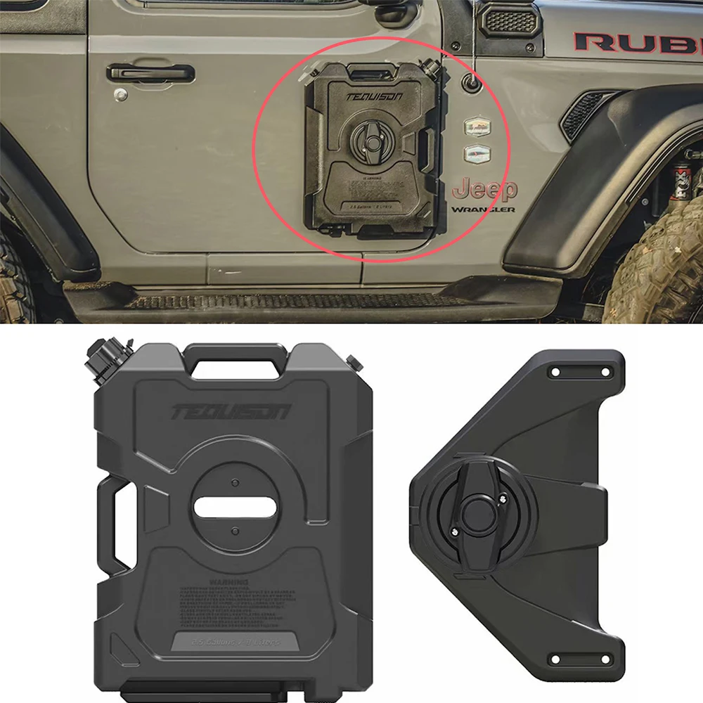 9L Nylon Side Door Oil Water Tank for Jeep Wrangler JK JL JT