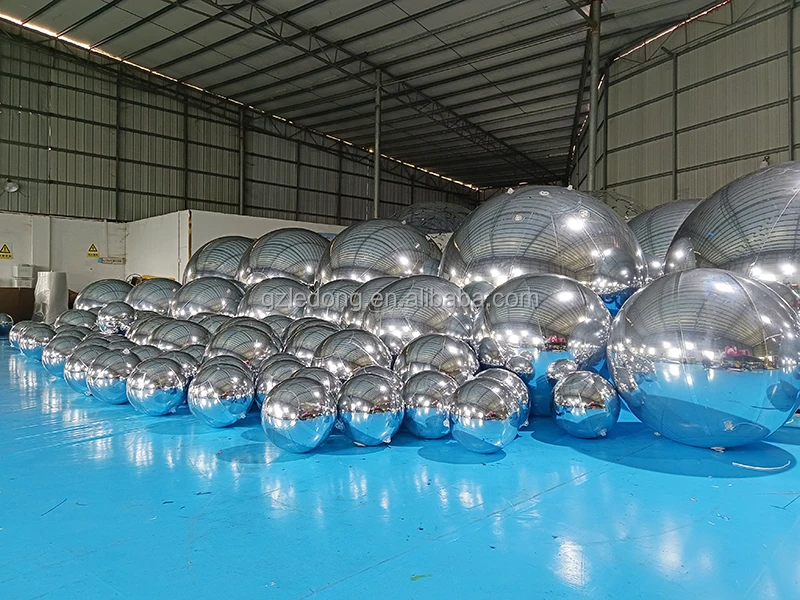 Large Mirror Balls Floating Mirror Ball Inflatable Silver Reflective