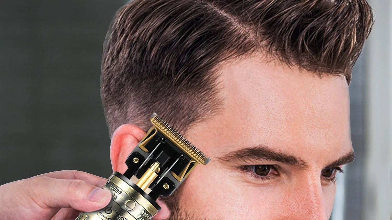 Electric Hair Shaver Metal Buddha Adjustable Beard Hair Trimmer Oil