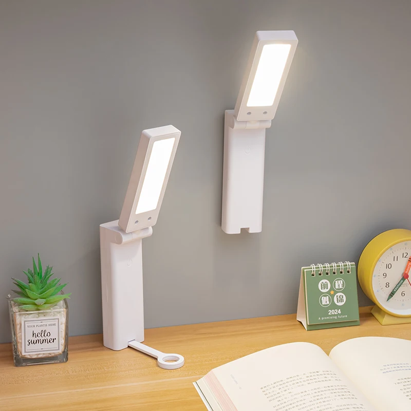 1200 Mah Handheld Charging Multi Functional Small Desk Lamp for Learning Folding Portable Magnetic Three Gear Dimming Study Lamp