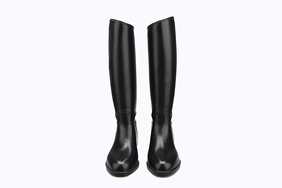 Men's Pvc Slush Molding Western Equestrian Horse Riding Boots Shoes For ...