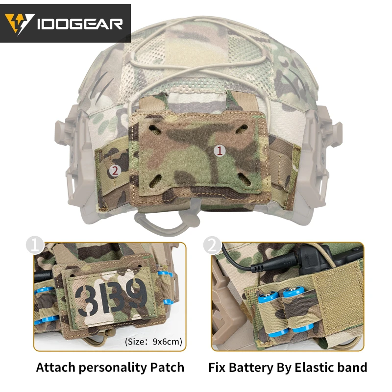 IDOGEAR Tactical Helmet Battery Holder Night Vision Fixed
