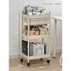 Three-tier book shelf [movable with wheels]