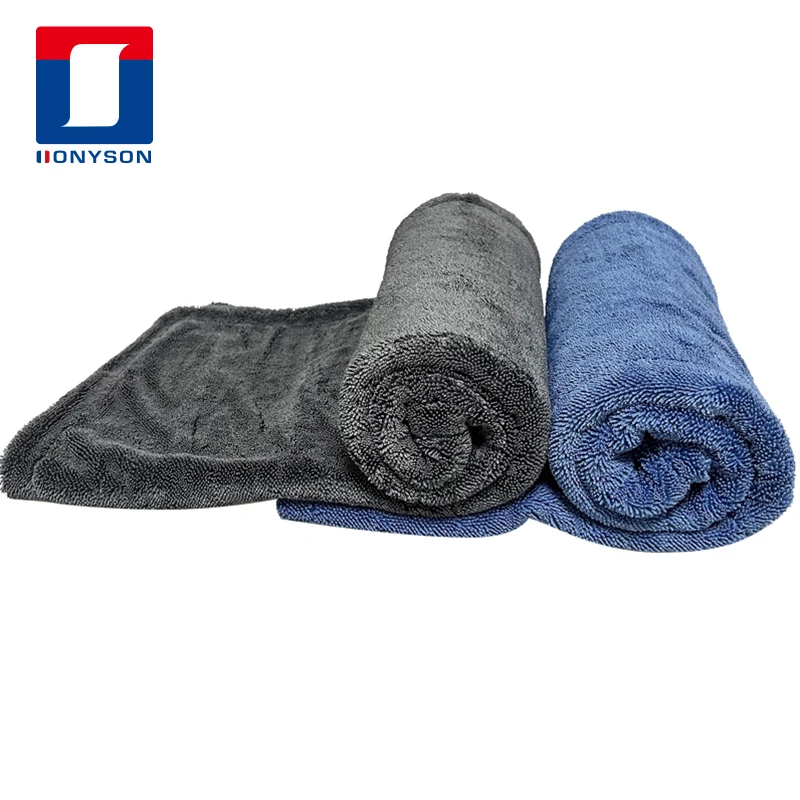 Высокое качество Большой микрофибры супер абсорбент утолщенной мягкая крученая петля полотенце для сушки