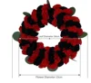 33 cm, rosso + nero