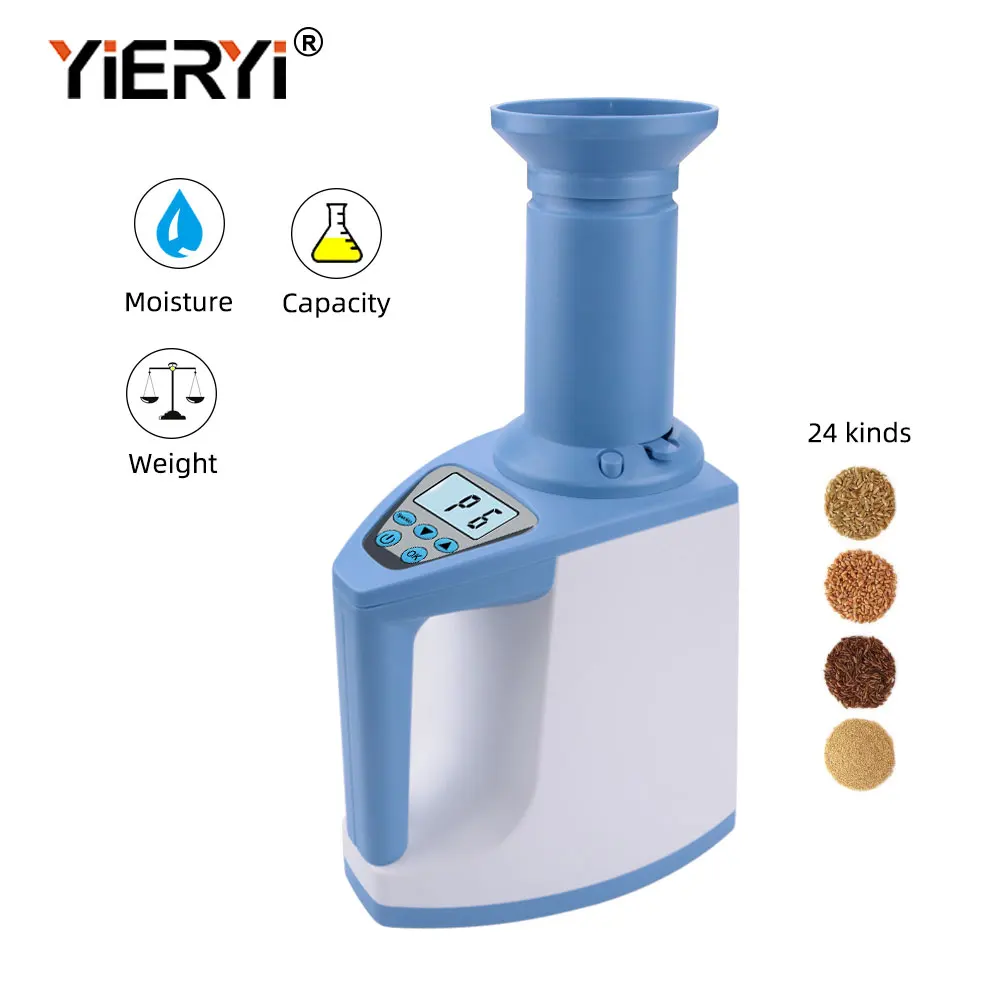 High Precision Automatic Digital Grain Corn Rice Wheat Moisture Humidity Gauge Meter Tester Detector Can test 24kinds Grain