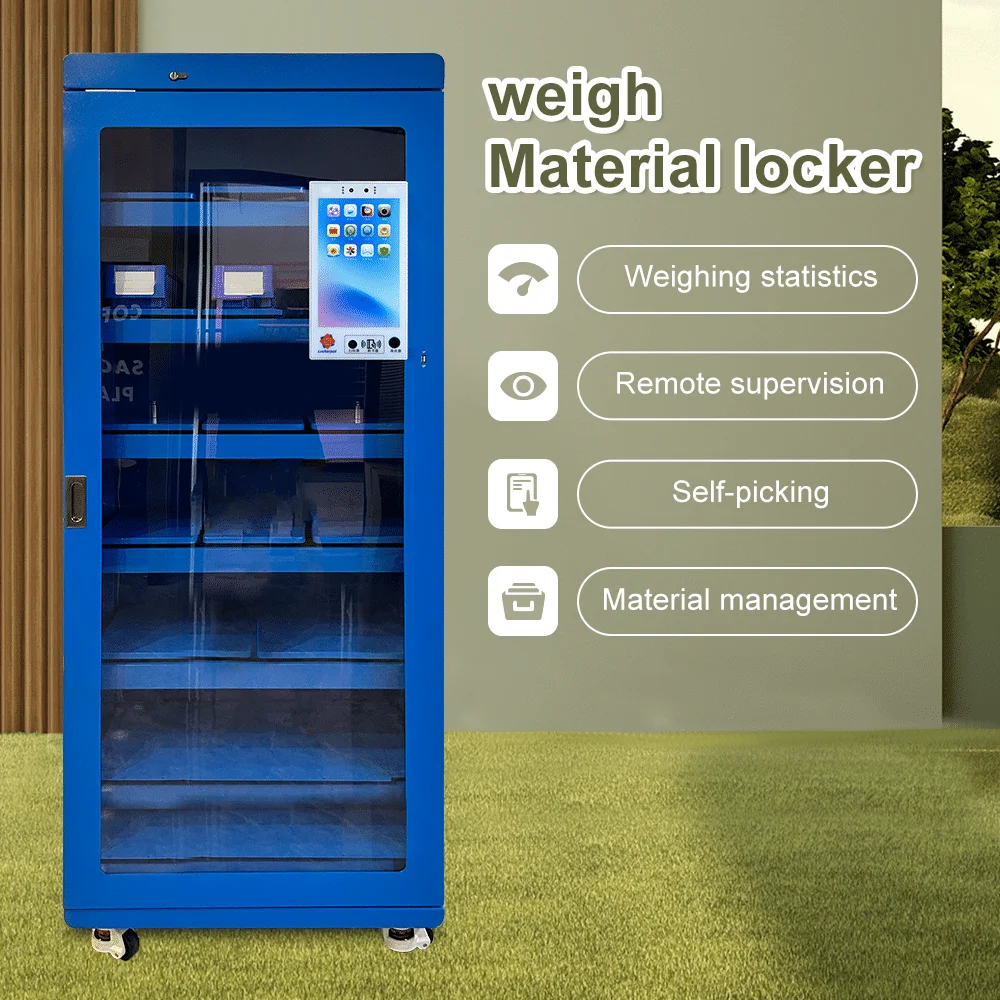 Умна шкафче-сейф UPUS с електронно и ключово заключване, сглобено, за управление на запасите и теглене на материали