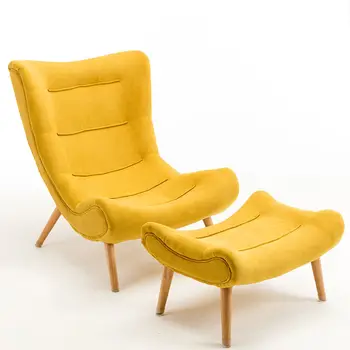 Modern Leisure Fabric Sofa Chair for Dining Bedroom Hotel and Apartment for Living Room and Balcony Use
