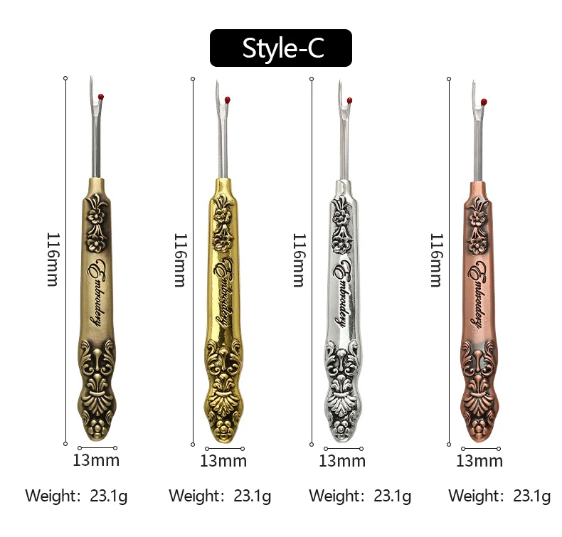 Retro Seam Ripper Metal Rippers Sewing Stitch Thread Unpicker Seam