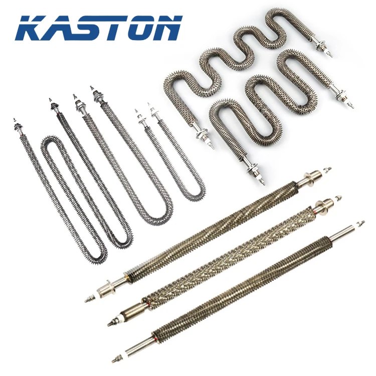 230v 1kw Stainless Steel Finned Tube Heater Fast Durable