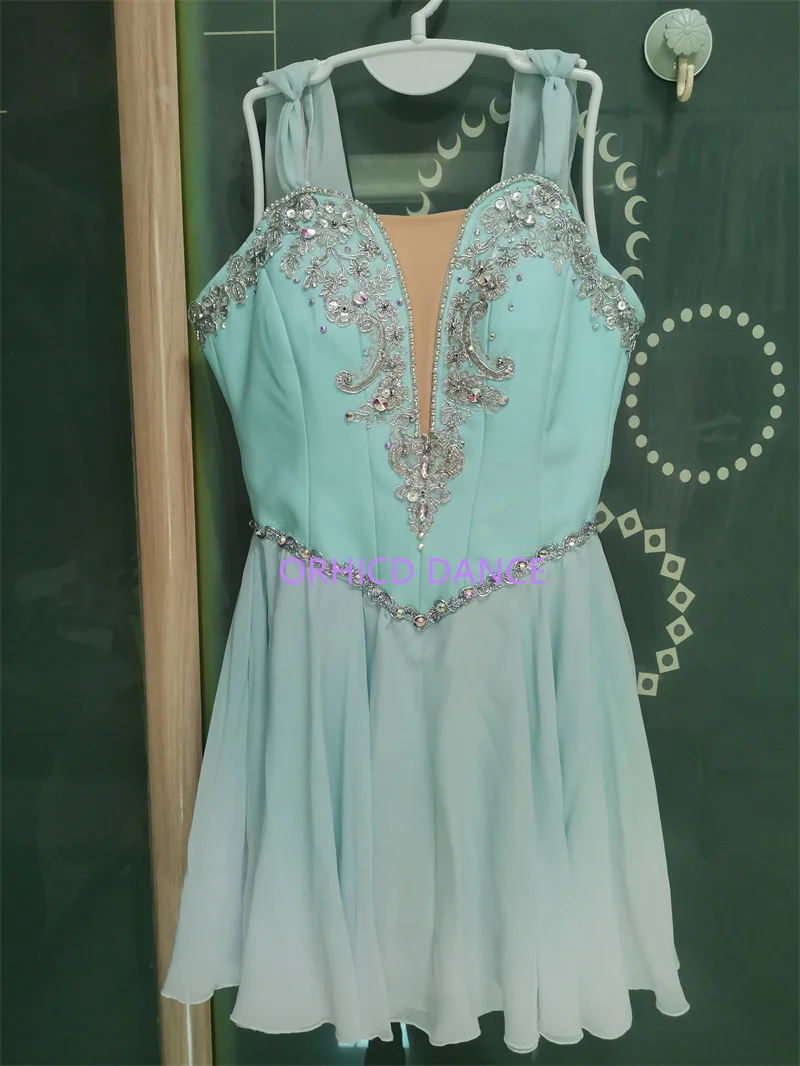 Hot Sale Custom Size Custom Color Kids Girls Women Adults Cupid Talisman Performance Wear Blue Lyrical Ballet Dance Costumes