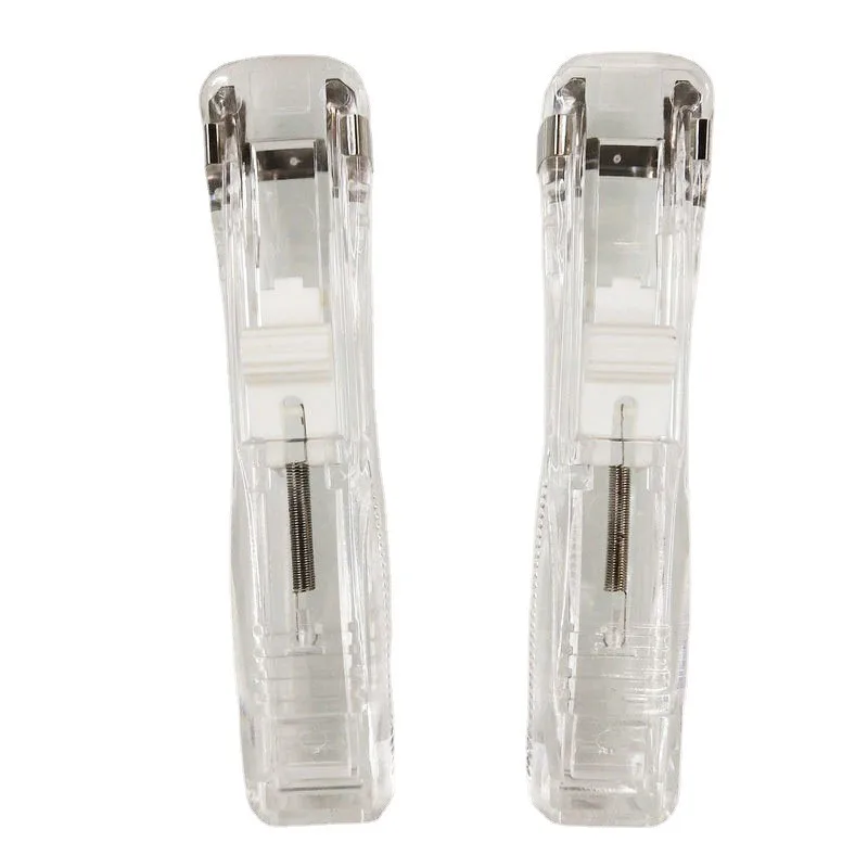 Transparent Color Seamless Stapler Simple Student Nail-free Folder Pusher
