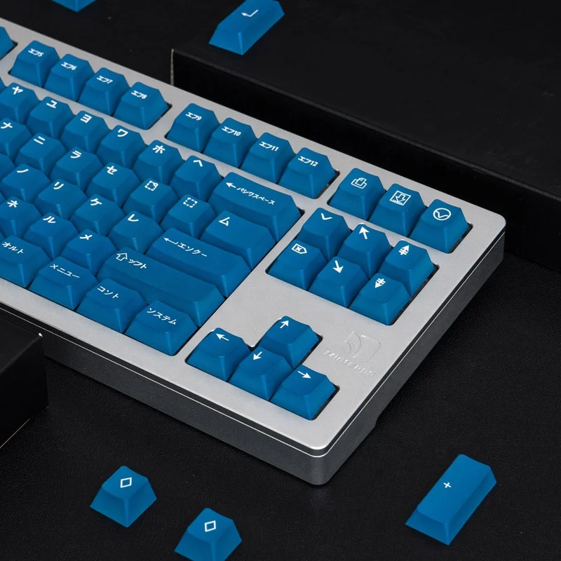 GMK WOB KATAKANA Blue129 Keys - Dye Sublimation Keycaps