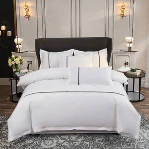 100% Microfiber Duvet Cover Set Plain White Hotel Bed Linen Hotel Beds Sheets Set Queen King Size Bedding Set