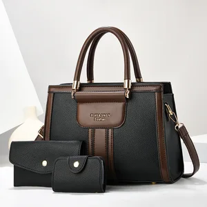 Hot Sale Women's Bag Fashionable Luxury Large Capacity African Leather Handbag Office Bags Women's Bag Designer Handbag Set