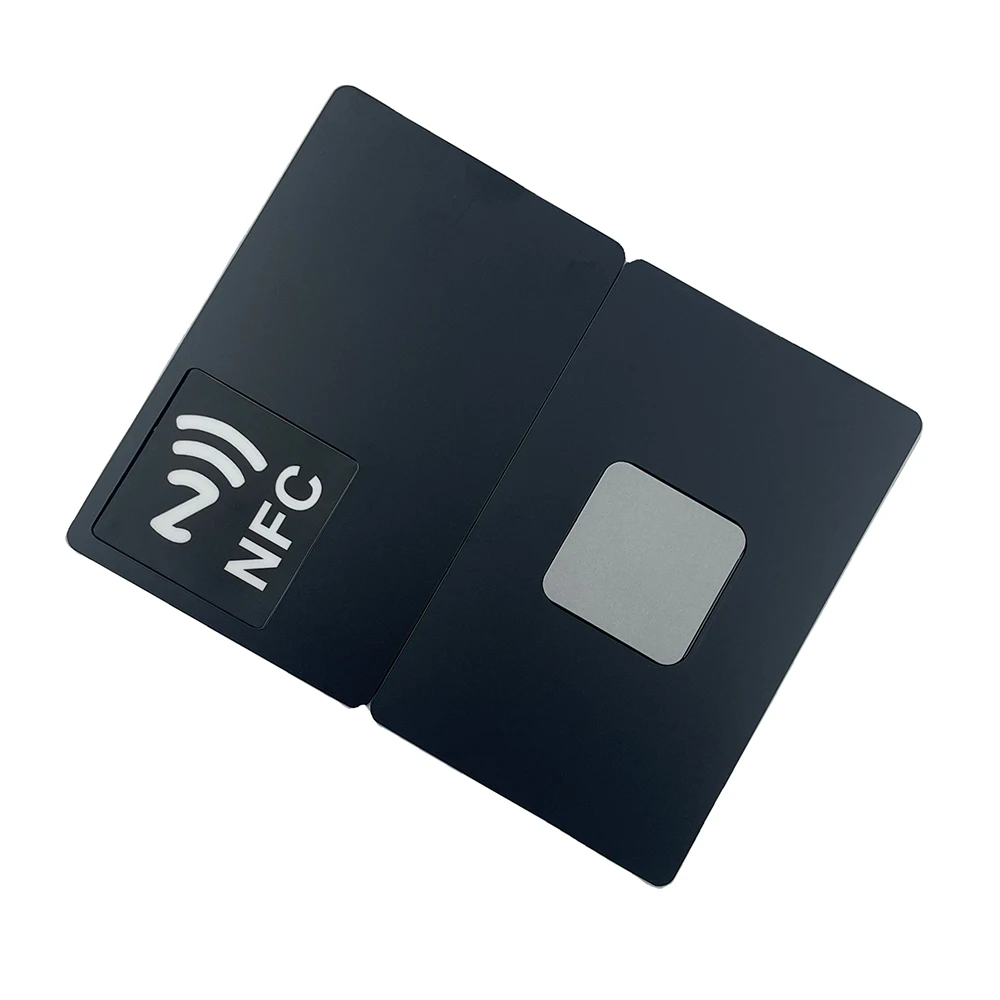 Premium Black Metal Nfc Card Contactless Rfid Metallic Chip For Access Control Buy Custom Logo