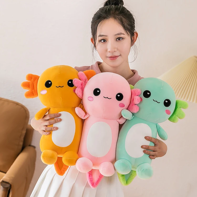 Cartoon Axolotls Plush Toy Axolotls Salamander Plushies Pillow ...