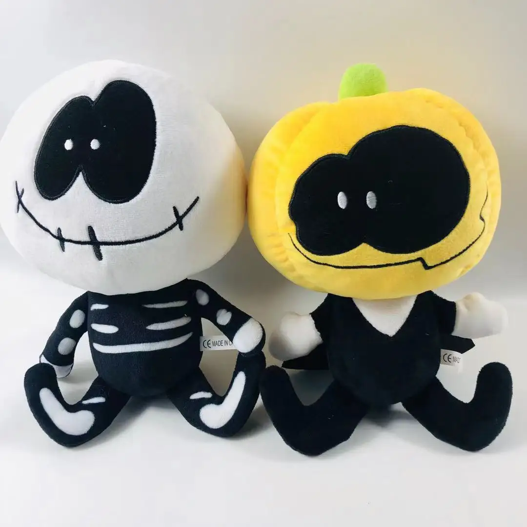 2021 Halloween discount Hot Sale Friday Night Funkin Pump and Skid Plush Pumpkin Ghost Pl