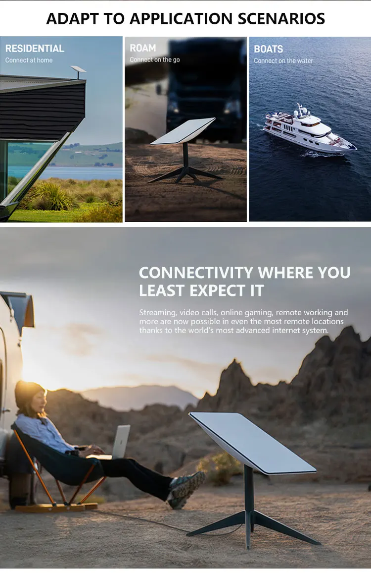 New Starlink Satellite Dish Kit V2 Rvs Version (roam) Starlink