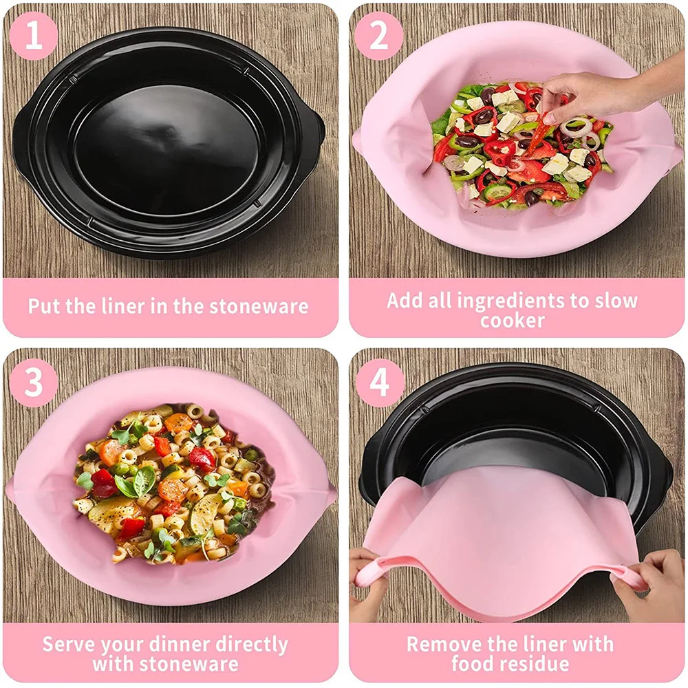 Reusable & Leakproof Dishwasher Safe Crockpot Liner - China Silicone Crockpot  Liner and Crockpot Liner price