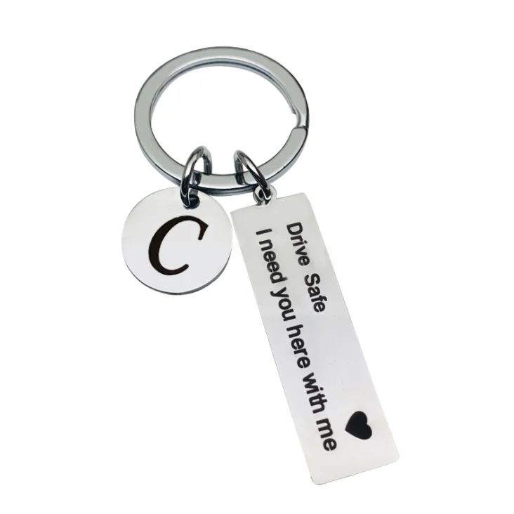 Drive Safe Keychain Drive Safe I Need You Here with Me Keychain for Boyfriend 
