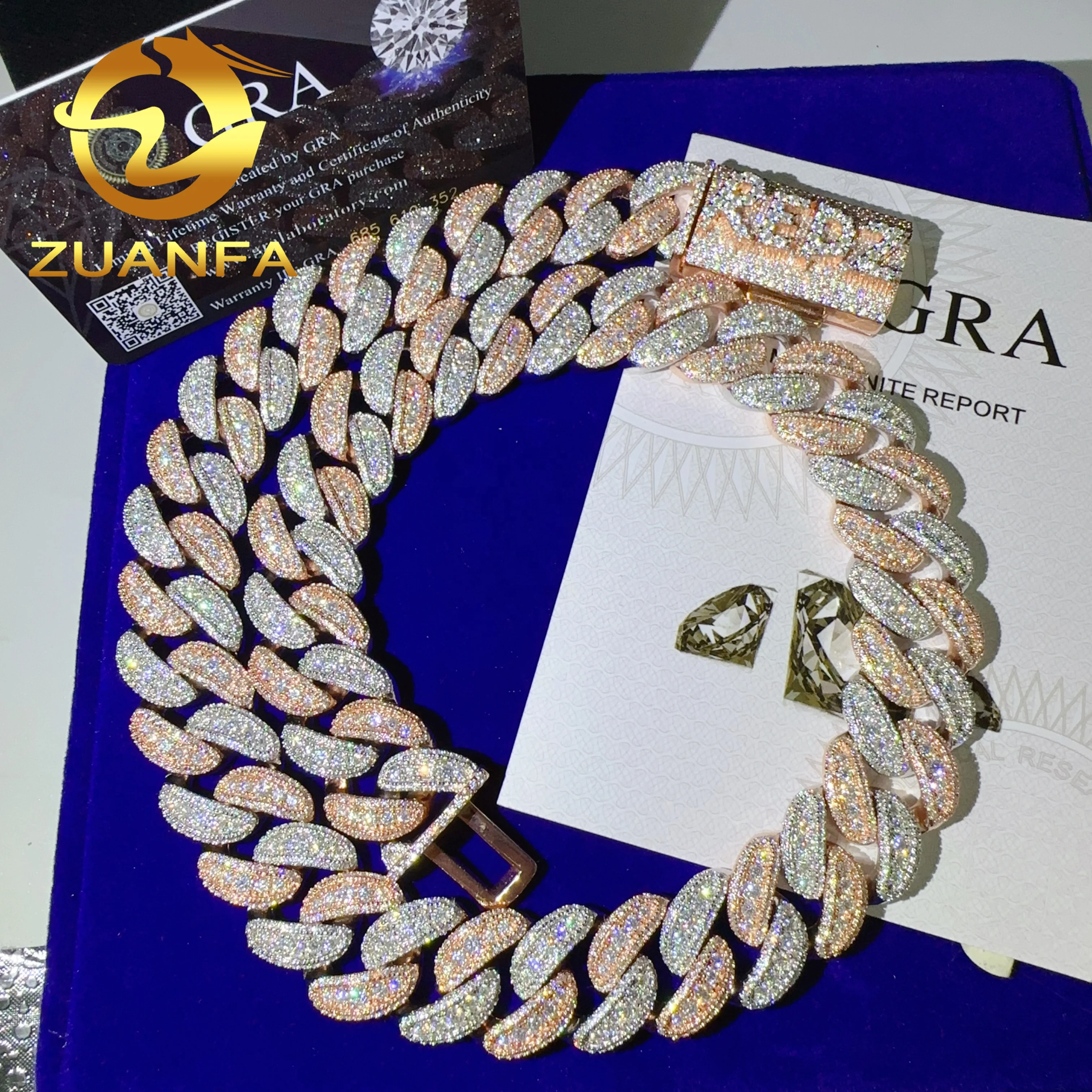 Wholesale Price Iced Out Vvs Moissanite Chain Cuban Silver 925 Pendant  Necklace Bracelet Hip Hop Jewelry Diamond Pendant Cuban l