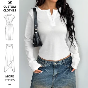 Women Long Sleeve Shirts Fall Tops V Neck Button Up Ribbed Knit Solid Color Casual Shirts 2026