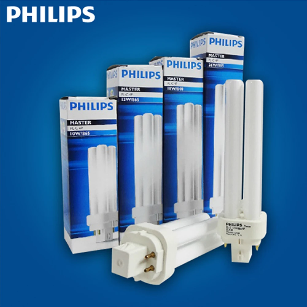 PL-C PHILIPS MASTER 10 Вт/13W18W/26 Вт 2P/4P 1CT/5x10 куб. См PLC лампа