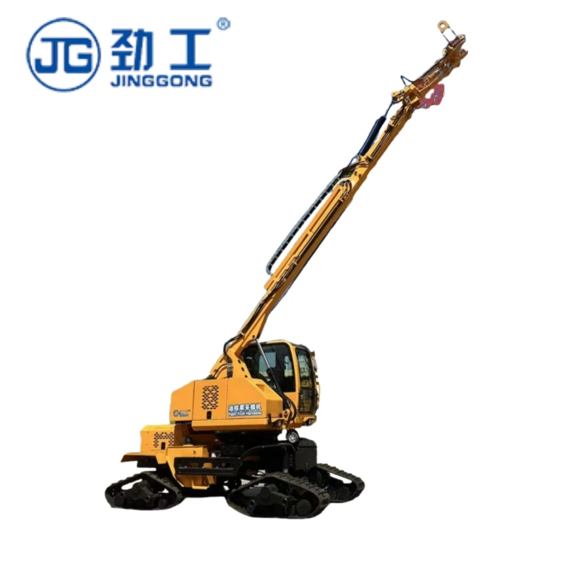 JG Industrial Grade Hydraulic Oil Palm Harvesters with Retractable Boom System for Steep Terrain Fruit Harvesting