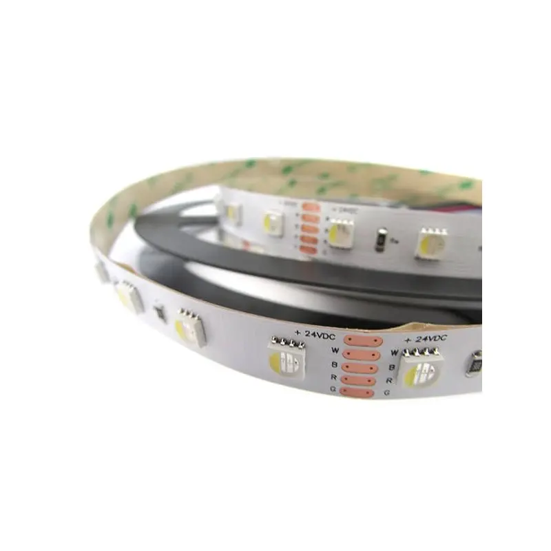 24V RGBW LED Strip Coil Indoor Lighting 30W/M 300 SMD 5 Meters Cold RGB ...