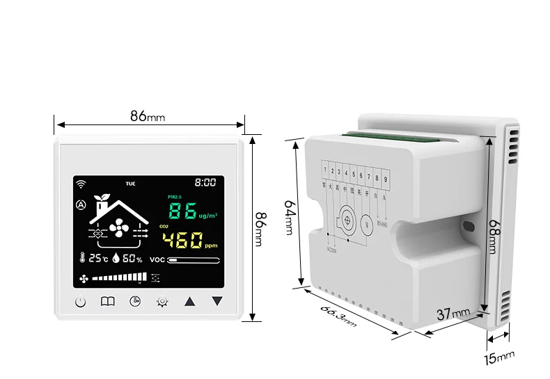 Heat Energy Recovery Ventilator, ABS Plastic, G5 - detail 16